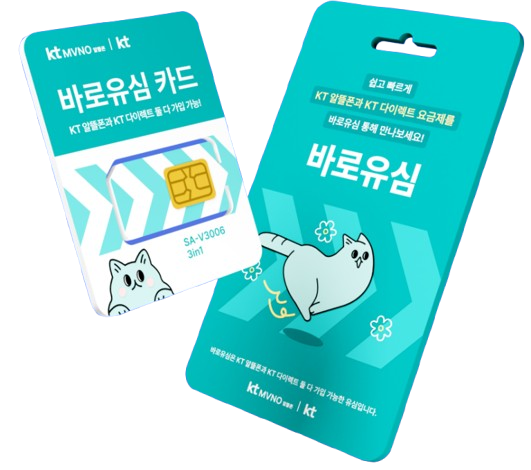 KT망 바로유심 제품
